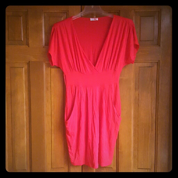 Red Dress with Pockets - Picture 1 of 3